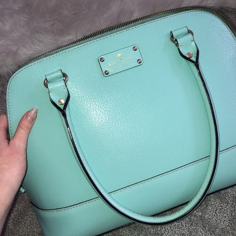 blue kate spade bag